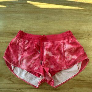 Lululemon Hottie Hot 3 inch shorts - pink tie dye size 10